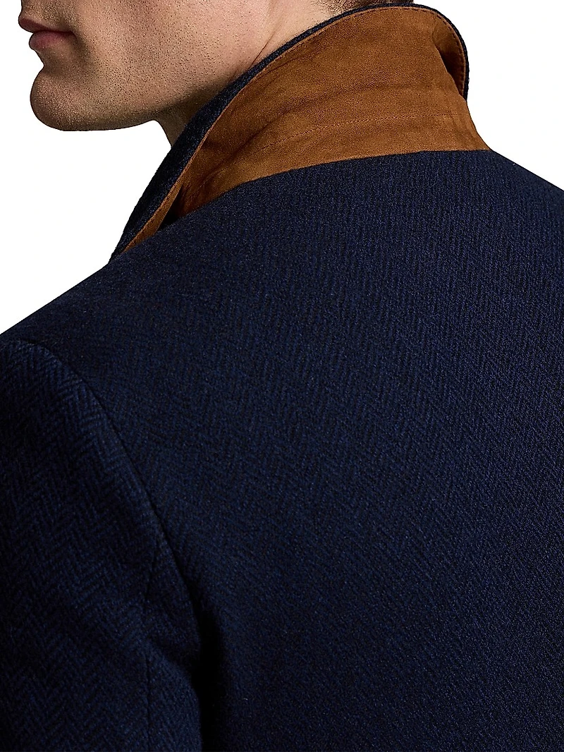 Herringbone Wool-Blend Jacket