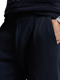 Mesh Pleated Trousers