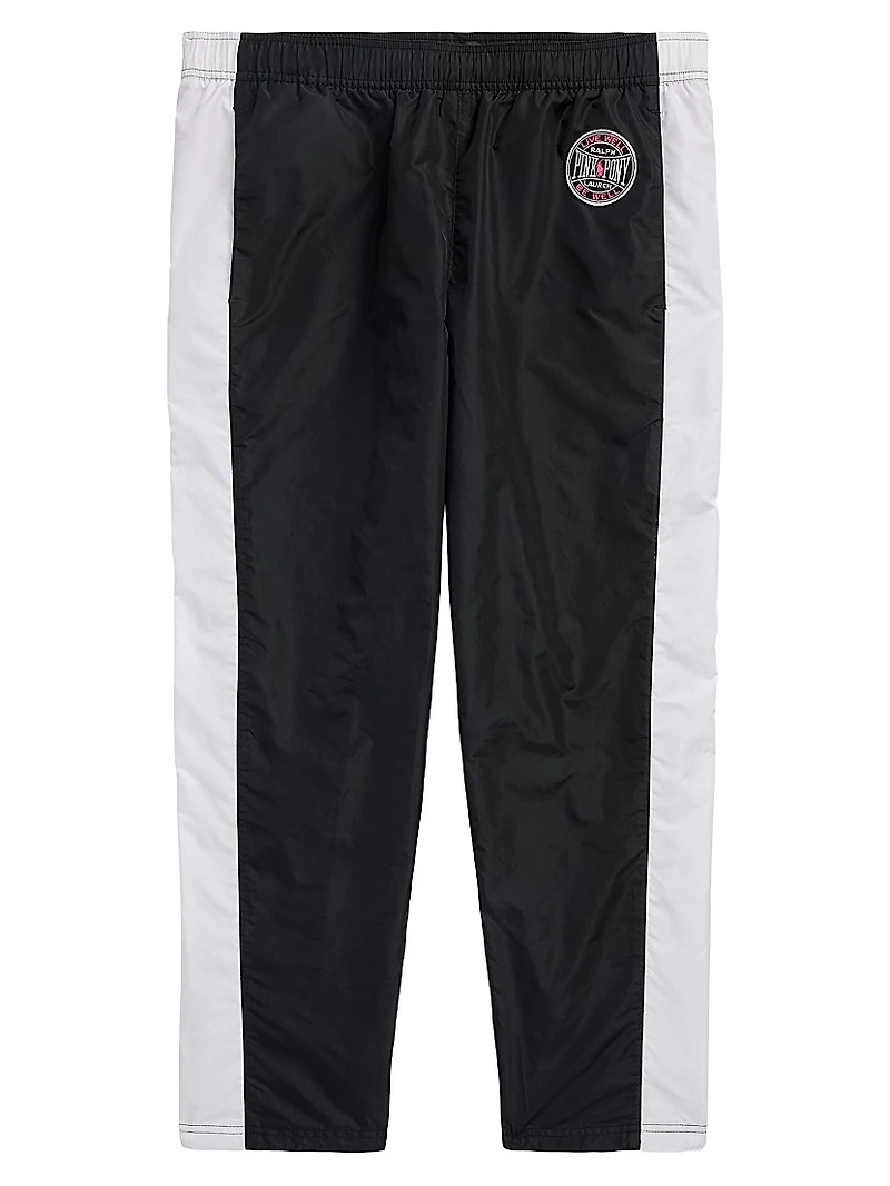 Unisex Pink Pony Nylon Athletic Warm-Up Pants