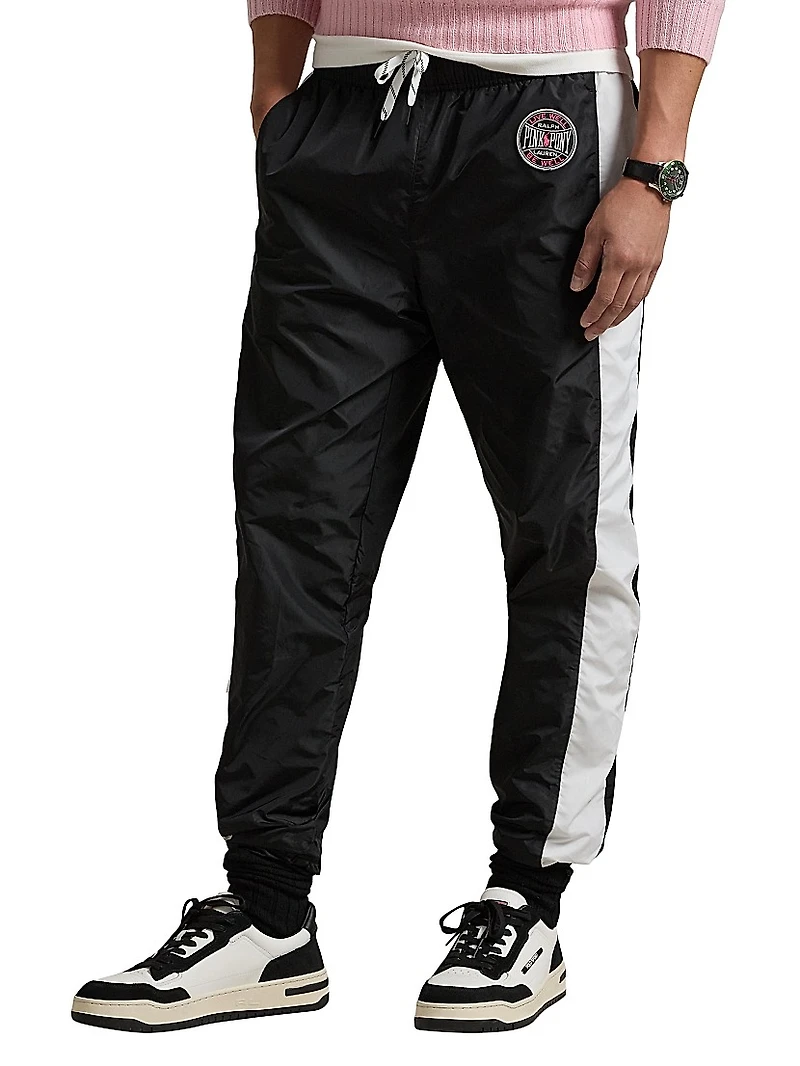 Unisex Pink Pony Nylon Athletic Warm-Up Pants