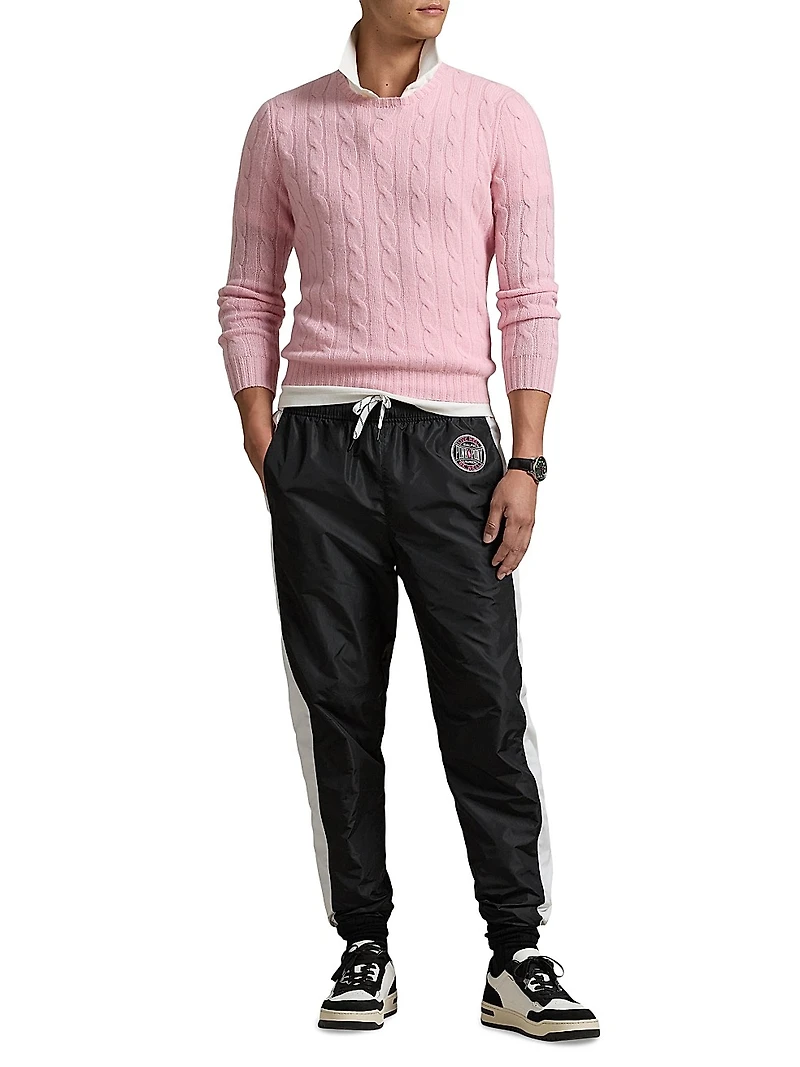 Unisex Pink Pony Nylon Athletic Warm-Up Pants