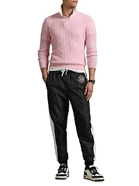Unisex Pink Pony Nylon Athletic Warm-Up Pants