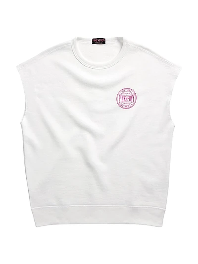 Unisex Pink Pony Sleeveless Fleece Sweatshirt