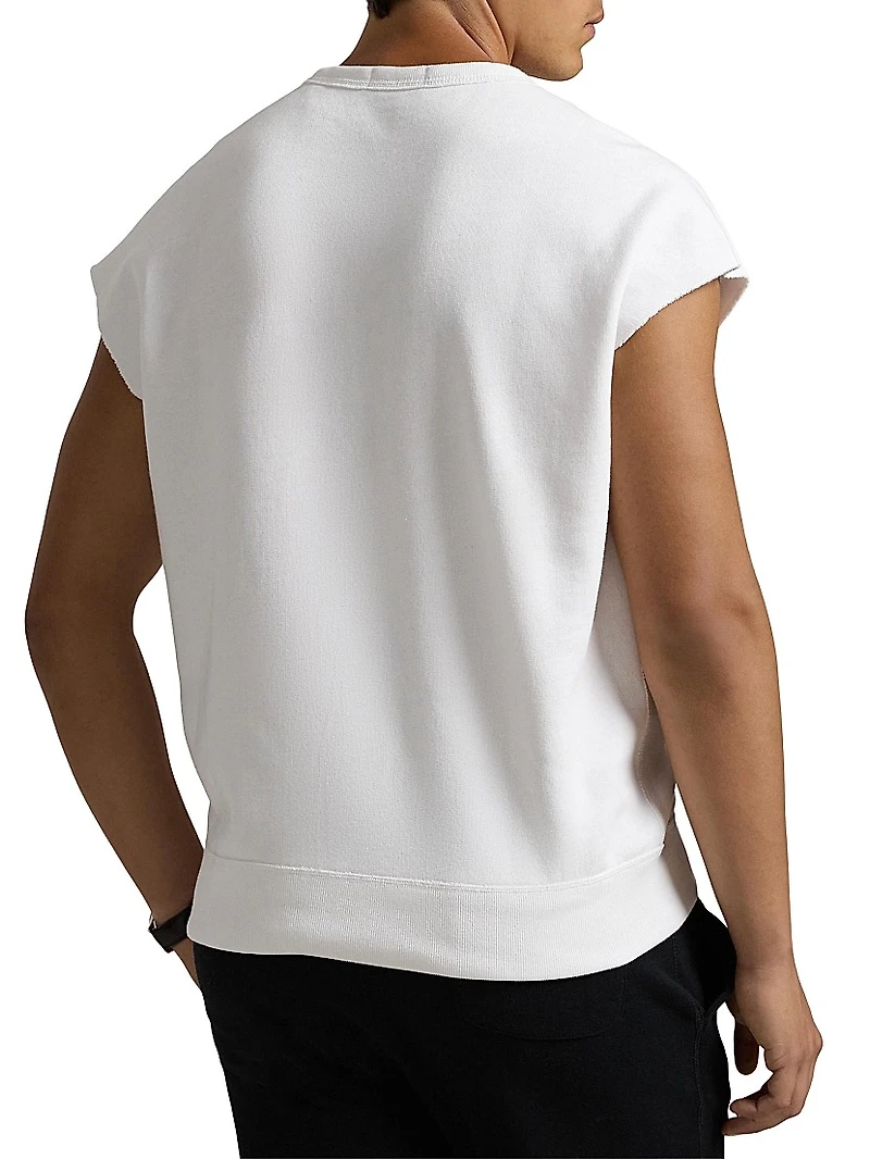 Unisex Pink Pony Sleeveless Fleece Sweatshirt