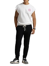 Unisex Pink Pony Sleeveless Fleece Sweatshirt