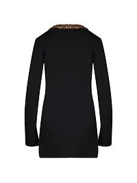 Eugène Sequined Long-Sleeve Minidress
