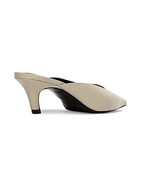 Logan 50MM Nappa Kitten Heel Mules