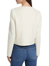 Lyssa Wool-Blend Button-Up Jacket