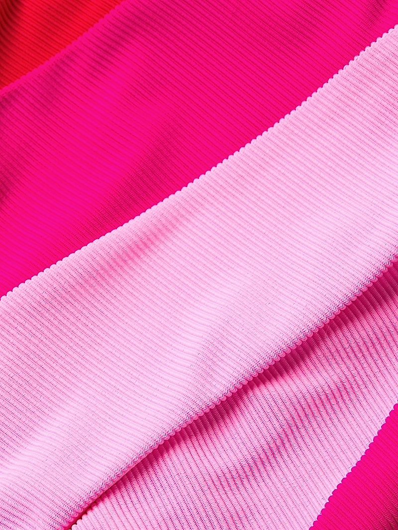 Joyce Colorblocked Cut-Out One-Piece Swimsuit