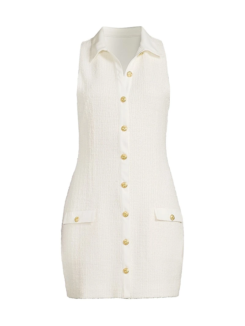 Eleanor Tweed Sleeveless Minidress