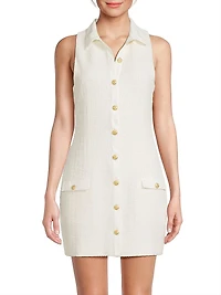 Eleanor Tweed Sleeveless Minidress