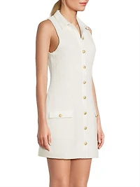 Eleanor Tweed Sleeveless Minidress