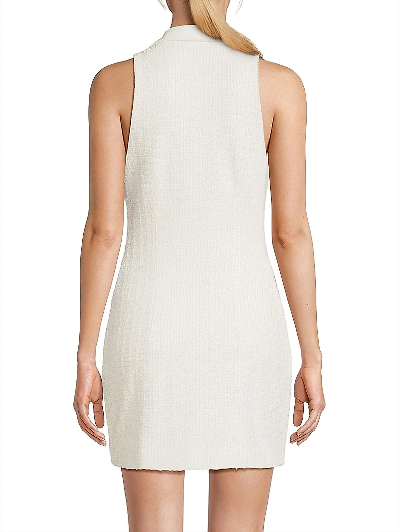Eleanor Tweed Sleeveless Minidress