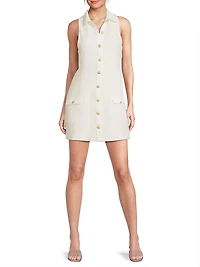 Eleanor Tweed Sleeveless Minidress