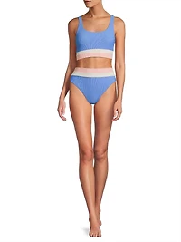 Heidi Colorblocked Bikini Bottom
