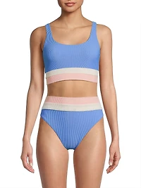Mackenzie Colorblocked Bikini Top