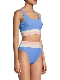Mackenzie Colorblocked Bikini Top