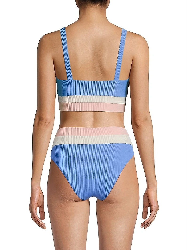 Mackenzie Colorblocked Bikini Top