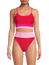 Eva Colorblocked Bikini Top