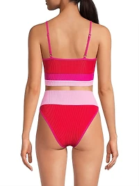 Eva Colorblocked Bikini Top