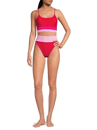 Eva Colorblocked Bikini Top