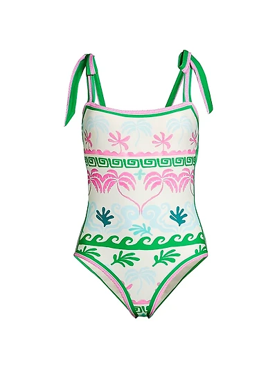 Shona Palm Tree One-Piece Swimsuit