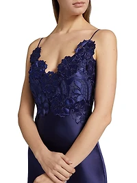 Luella Floral Lace Appliqué Gown