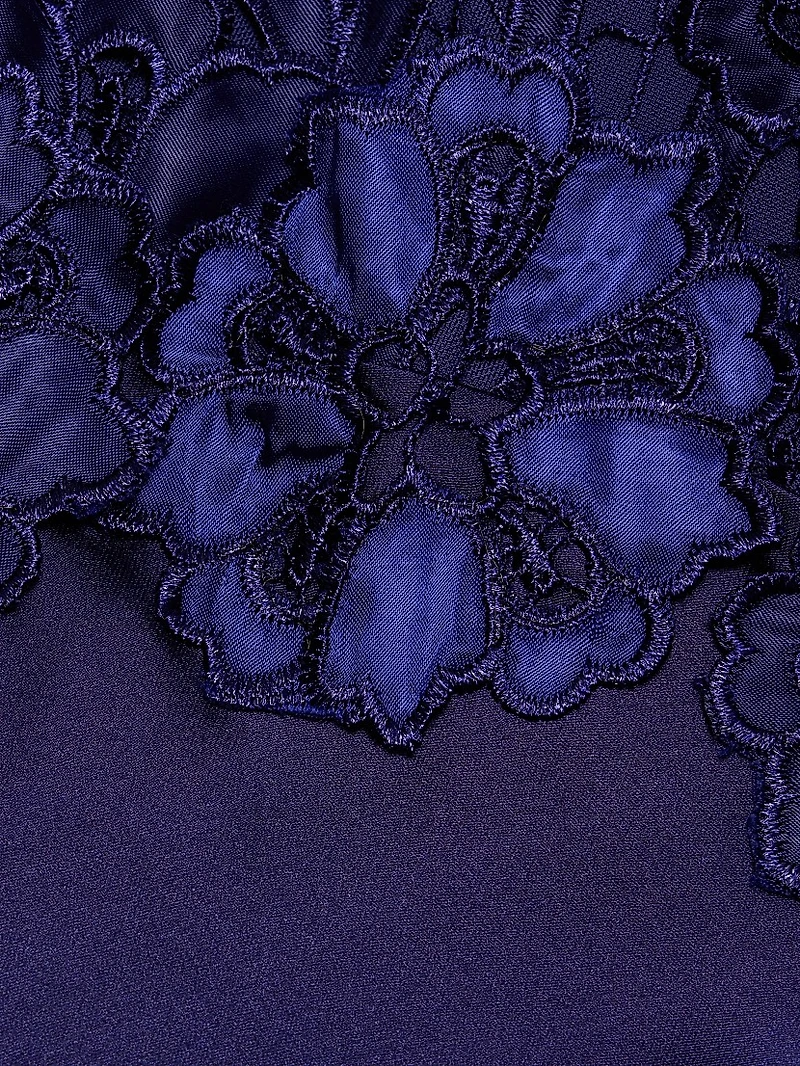 Luella Floral Lace Appliqué Gown