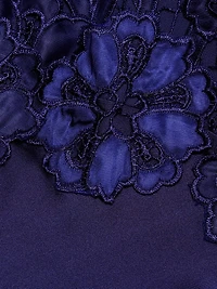 Luella Floral Lace Appliqué Gown