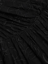 Marie Tulle One-Shoulder Gown