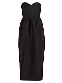 Denise Strapless Midi-Dress