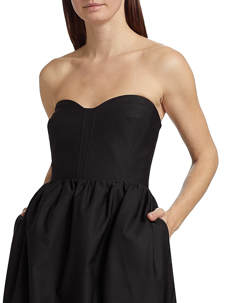 Denise Strapless Midi-Dress