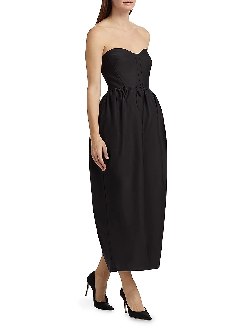 Denise Strapless Midi-Dress
