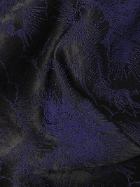 Floral Jacquard Off-The-Shoulder Cocktail Dress