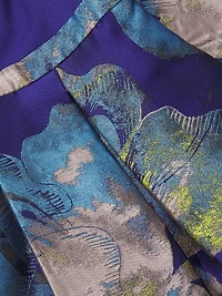 Floral Jacquard Sleeveless Ballgown