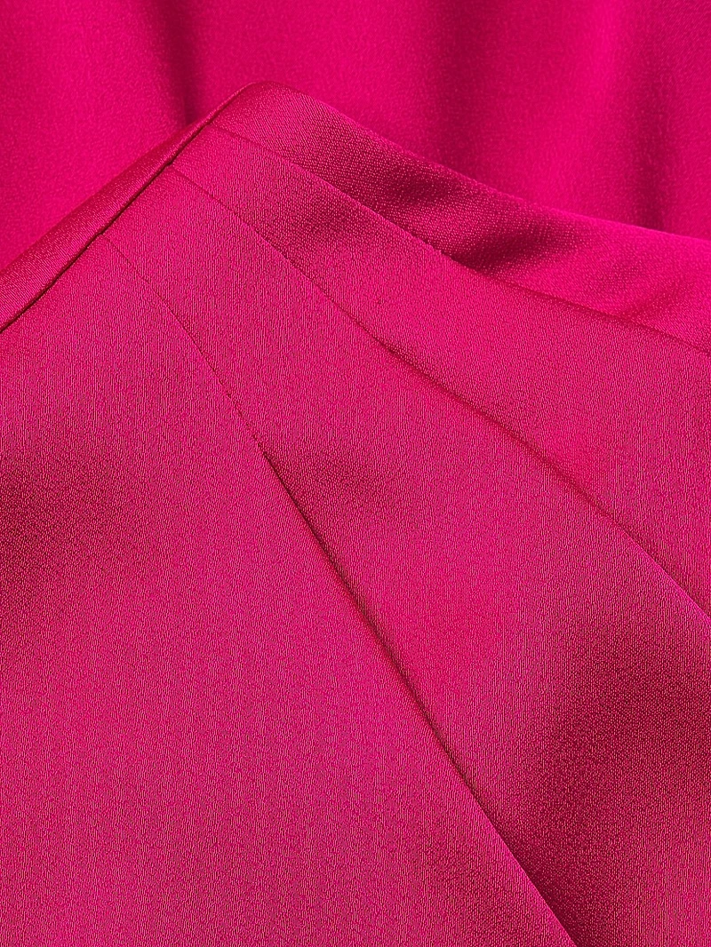 Satin One-Shoulder Cocktail Dress