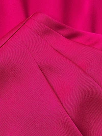 Satin One-Shoulder Cocktail Dress