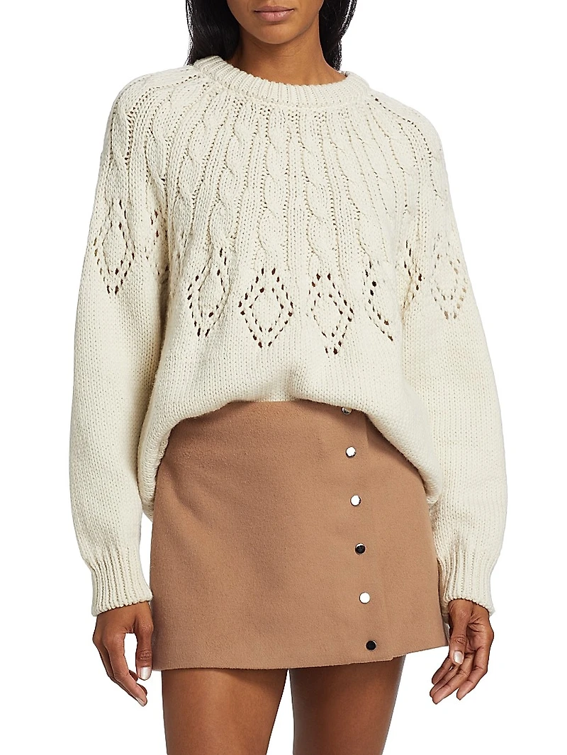 Montie Merino Wool Crewneck Sweater