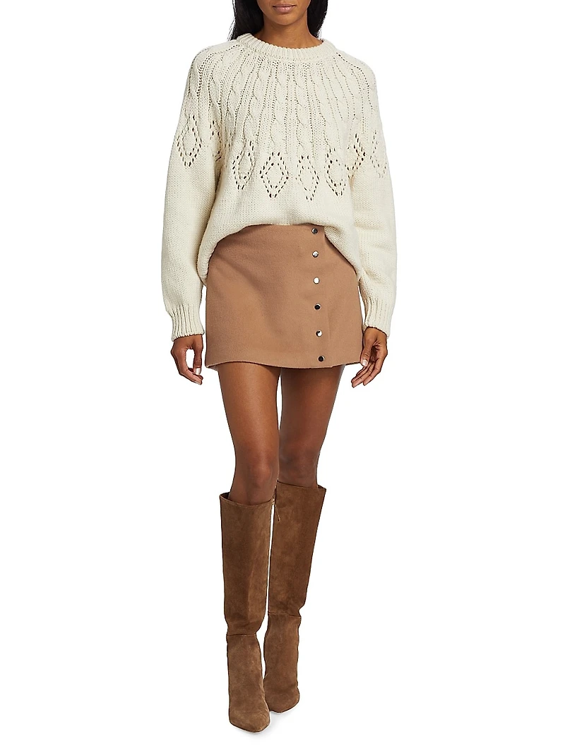 Montie Merino Wool Crewneck Sweater