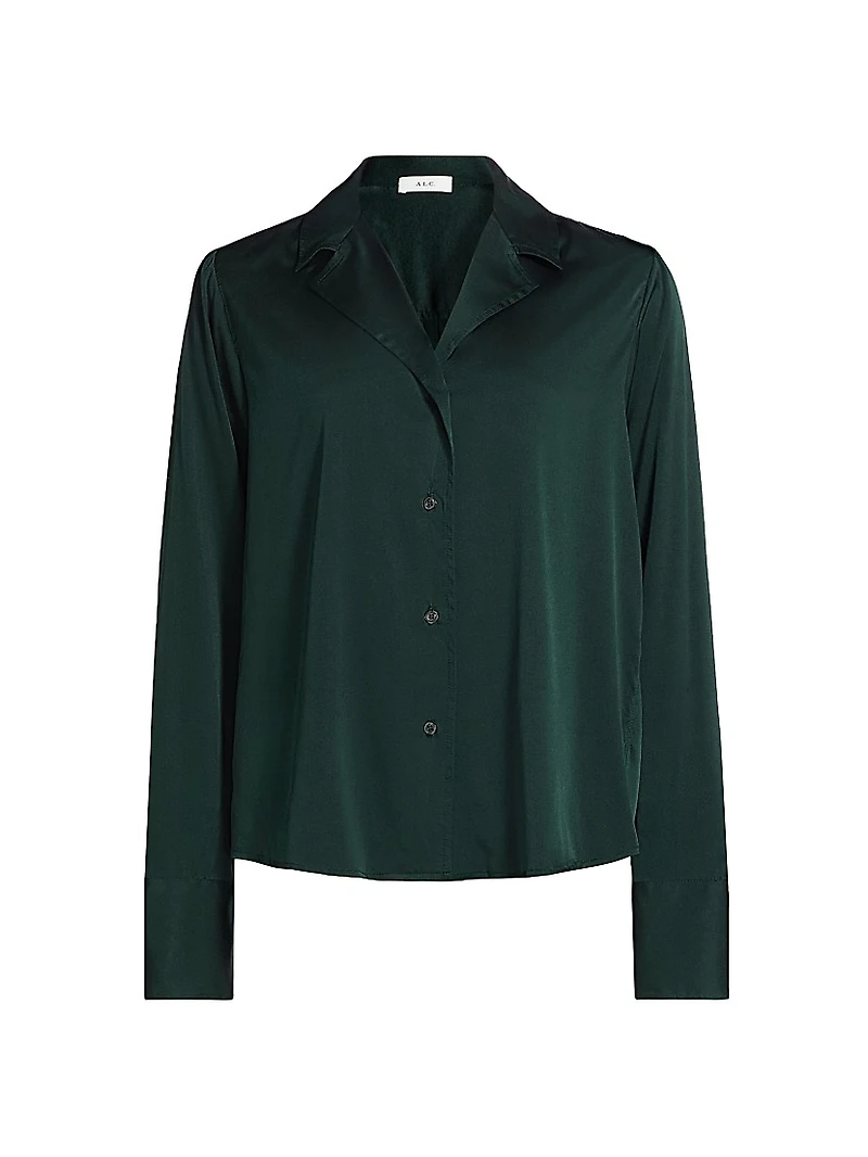 Kass Stretch-Silk Shirt