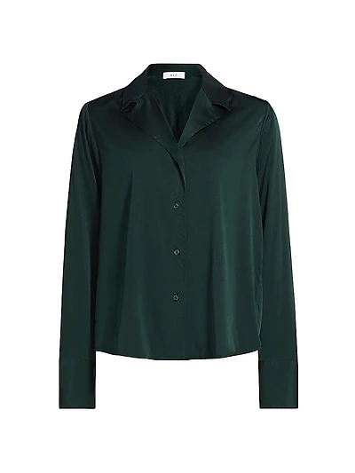 Kass Stretch-Silk Shirt