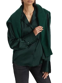 Kass Stretch-Silk Shirt