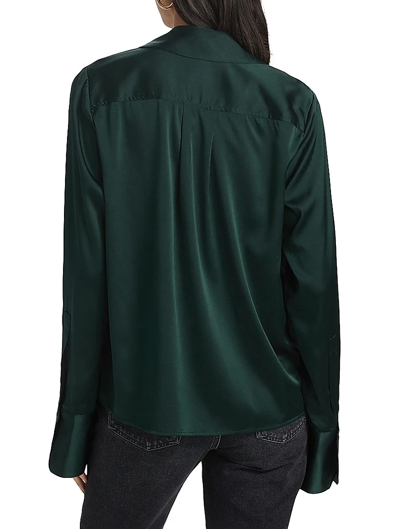 Kass Stretch-Silk Shirt