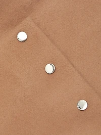 May Wool-Blend Faux-Wrap Miniskirt