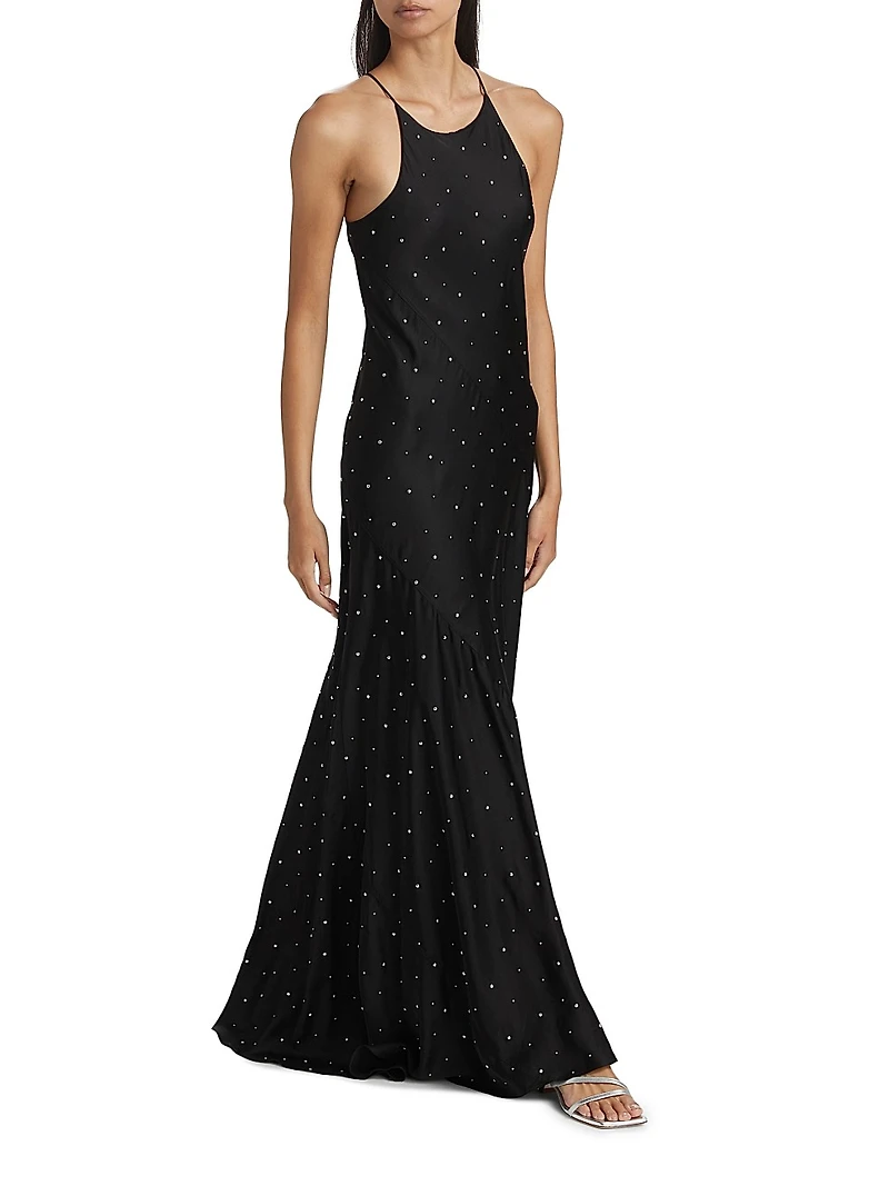 Sybil Embellished Sleeveless Maxi Dress