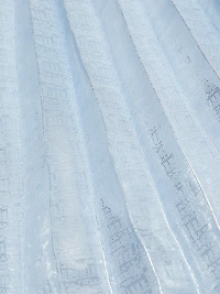 Metallic Pleated Gown