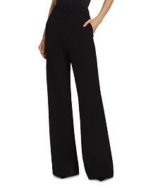 Valentina Striped Wide-Leg Pants