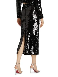 Leilani Sequined Midi-Skirt