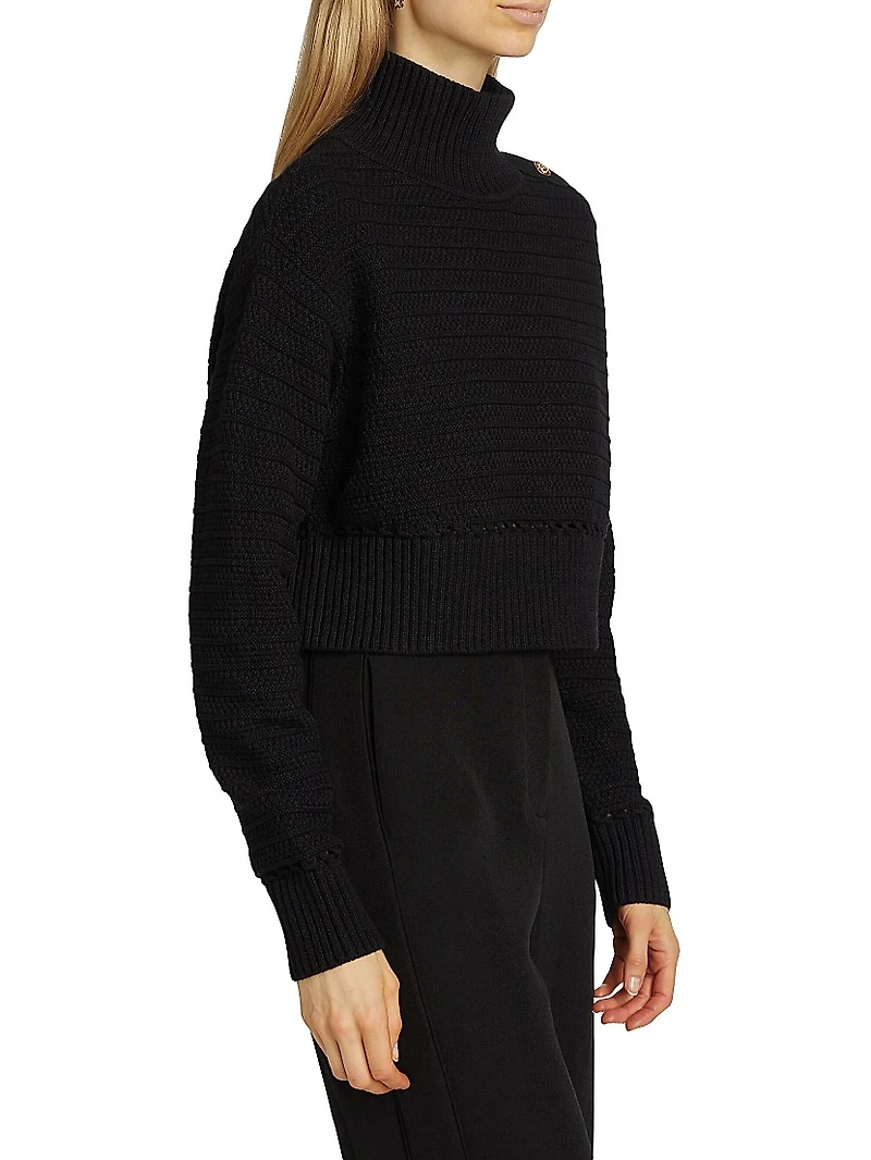 Ginny Cotton Knit Long-Sleeve Sweater