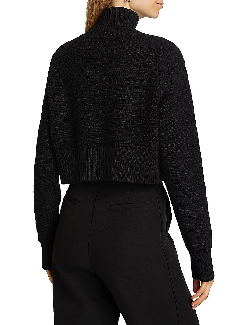 Ginny Cotton Knit Long-Sleeve Sweater